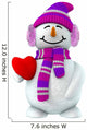 Girl Snowman Wall Decal