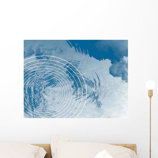 Ondes Reflets Eau Wall Decal Design 4