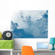 Ondes Reflets Eau Wall Decal Design 2