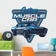 Muscle Car Vector Illustration Wall Decal