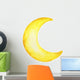 Yellow Crescent Moon Wall Decal