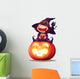 Adorable Little Witch Halloween Wall Decal