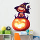 Adorable Little Witch Halloween Wall Decal