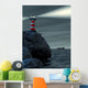 Lighthouse on a Cliff Wall Mural