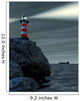 Lighthouse on a Cliff Wall Mural