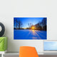 Beautiful Sunset Winter Forest Wall Decal