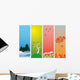 Four Seasons Wall Mural