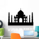 taj mahal india vector silhouette Wall Decal