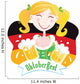 Oktoberfest (Bavarian female). Vector Illustration. Wall Decal