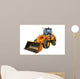 heavy yellow bulldozer Wall Decal