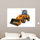 heavy yellow bulldozer Wall Decal