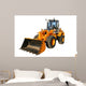 heavy yellow bulldozer Wall Decal
