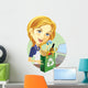 Cashier hands credit card Wall Decal