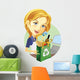 Cashier hands credit card Wall Decal