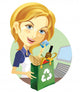 Cashier hands credit card Wall Decal