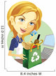 Cashier hands credit card Wall Decal
