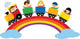 Train Traveling Rainbow