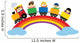Train Traveling Rainbow