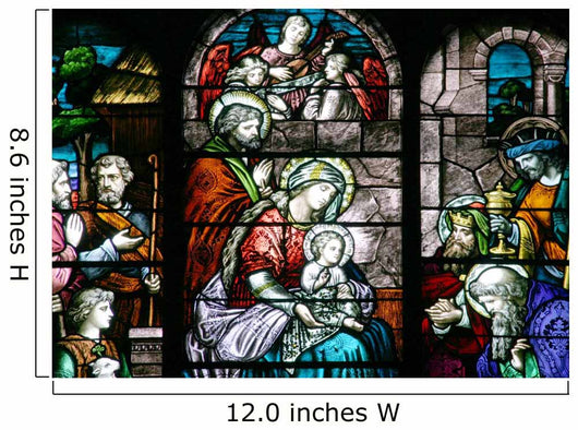 Stained Glass - Nativity Scene Wall Mural