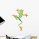 Frog Decals - Red-Eyed Tree Frog Cartoon Climing Wall Decal