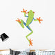 Frog Decals - Red-Eyed Tree Frog Cartoon Climing Wall Decal