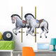 3D Rendering Carousel Horses Wall Decal