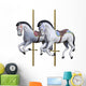 3D Rendering Carousel Horses Wall Decal