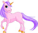 Pink Unicorn Wall Decal