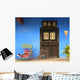 Chinese Blue House Wall Mural