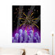 Fireworks over City Skyline Wall Mural