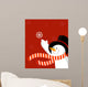 Snowman with Snowflake Red