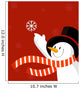 Snowman with Snowflake Red