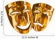Golden mask Wall Decal