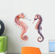 Two Watercolor Seahorses Wall Decal Sticker Set