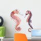 Two Watercolor Seahorses Wall Decal Sticker Set