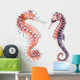Two Watercolor Seahorses Wall Decal Sticker Set