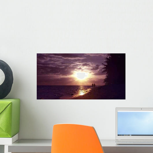 Sunset Couple Wall Decal