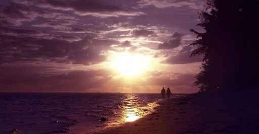 Sunset Couple Wall Decal