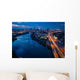 Downtown Austin Texas Night Cityscape Wall Decal