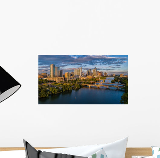 Austin Texas Skyline during Wall Decal