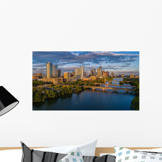 Austin Texas Skyline during Wall Decal