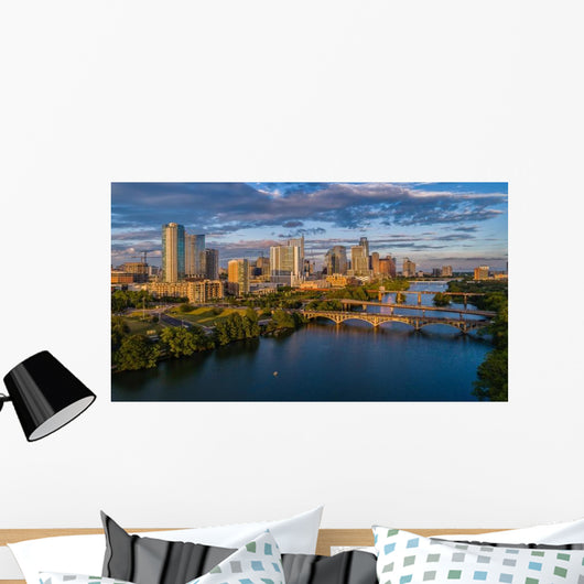 Austin Texas Skyline during Wall Decal