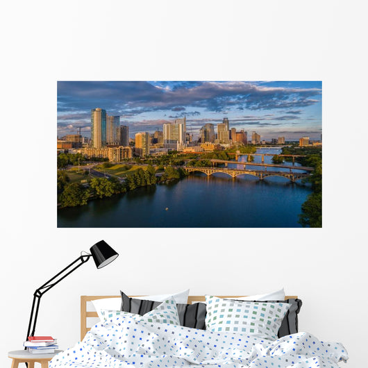 Austin Texas Skyline during Wall Decal