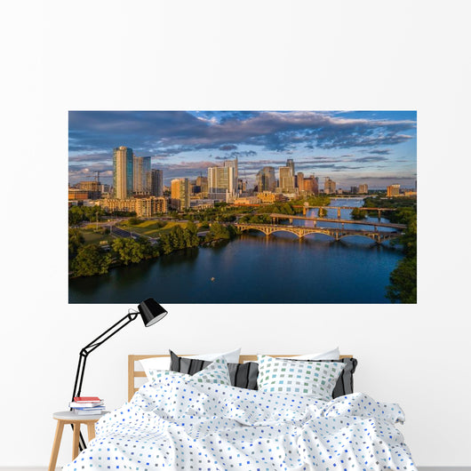 Austin Texas Skyline during Wall Decal