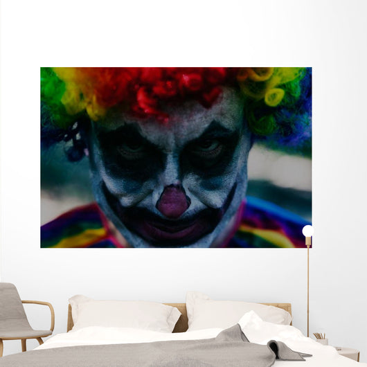 Scary Clown for Halloween Wall Decal