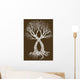 vector illustration tattoo design (tree) Wall Mural