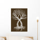 vector illustration tattoo design (tree) Wall Mural