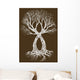 vector illustration tattoo design (tree) Wall Mural
