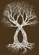 vector illustration tattoo design (tree) Wall Mural