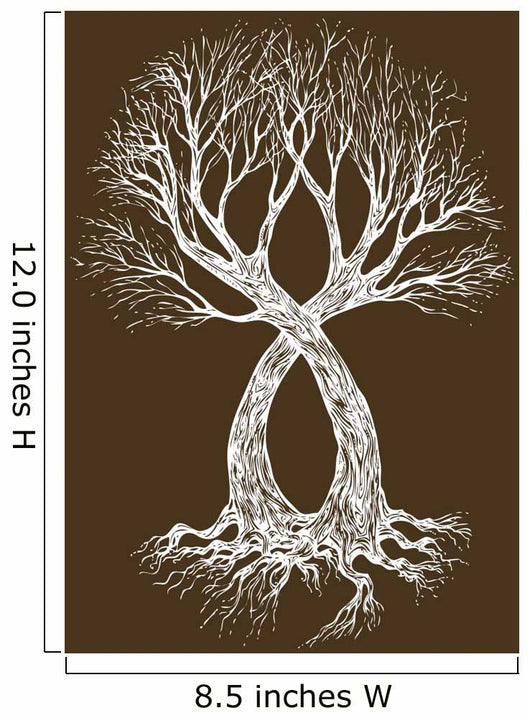 vector illustration tattoo design (tree) Wall Mural